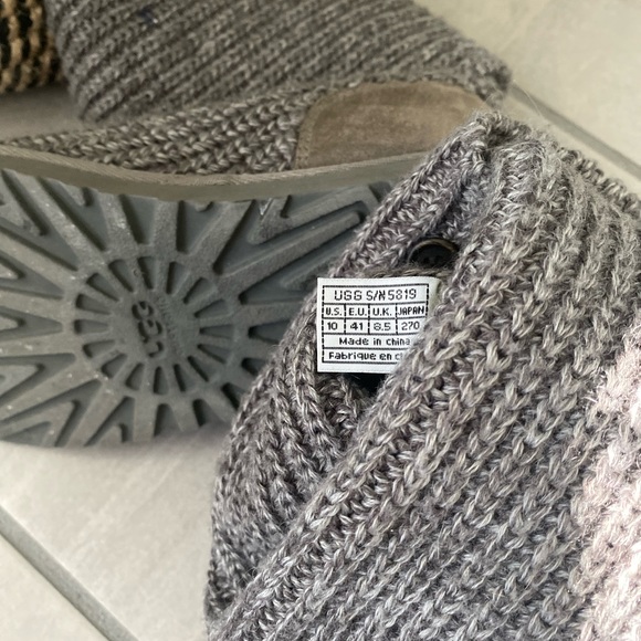 Ugg size 10 cardigan Gray boots - Picture 4 of 6